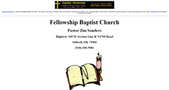 Desktop Screenshot of fellowship-baptist-church.com